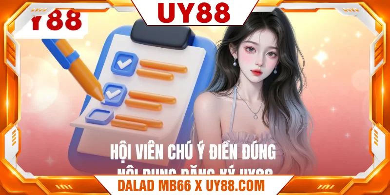 Hội viên điền đúng nội dung đăng ký UY88 Hội viên điền đúng nội dung đăng ký UY88